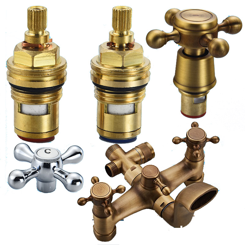 Shower Valve Cartridge - Copper Ceramic Valve for Antique Bronze