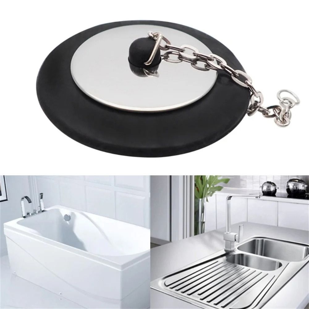 1Pcs Durable Rubber Tub Stoppe - огляд і ціна Drain Pipe Clip