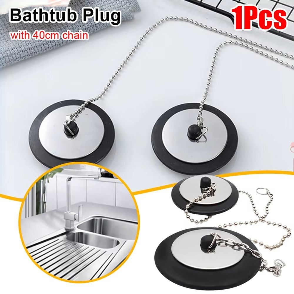 1Pcs Durable Rubber Tub Stoppe - огляд і ціна Drain Pipe Clip