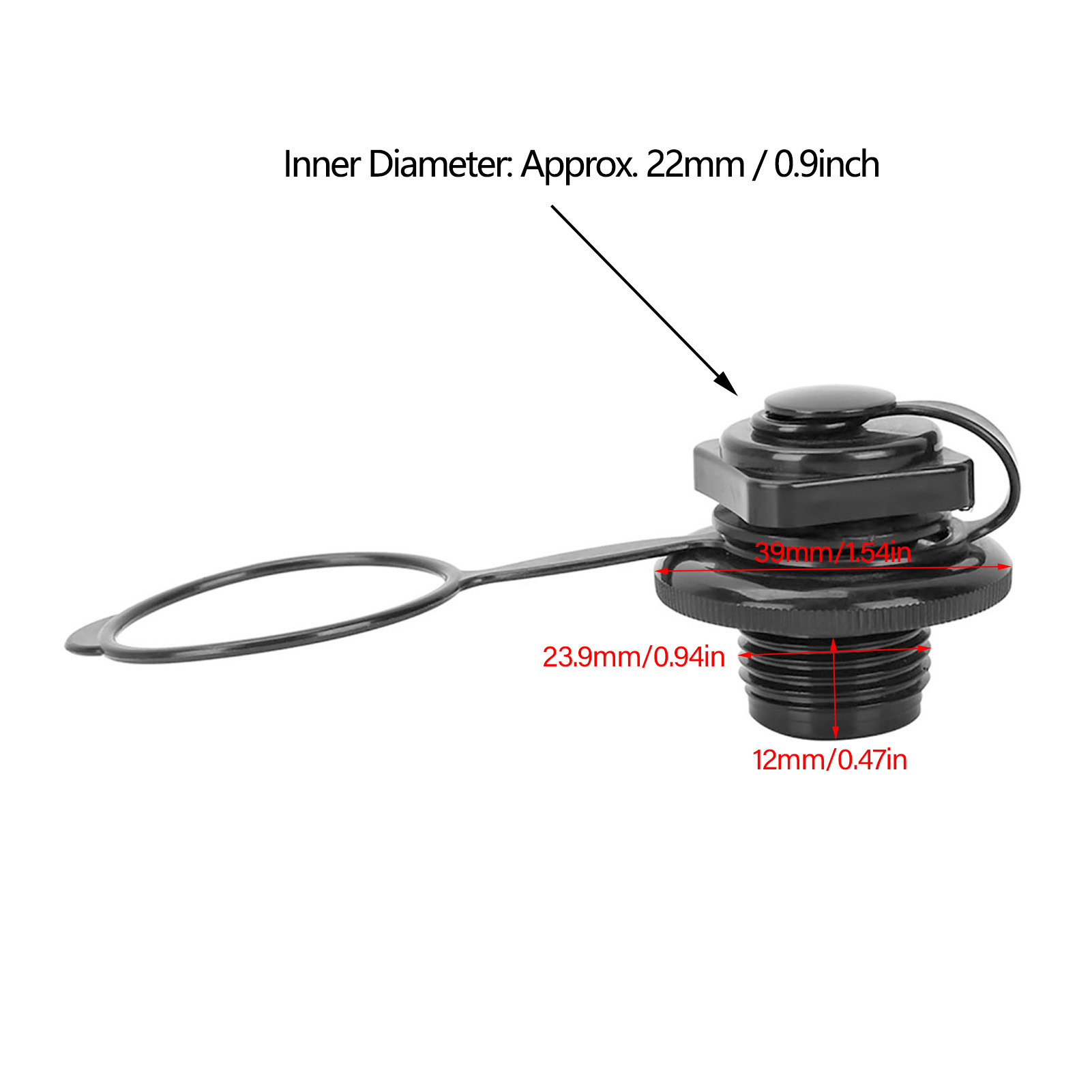 23.9mm Black Plastic Inflatabl - огляд і ціна Float Ball Valve