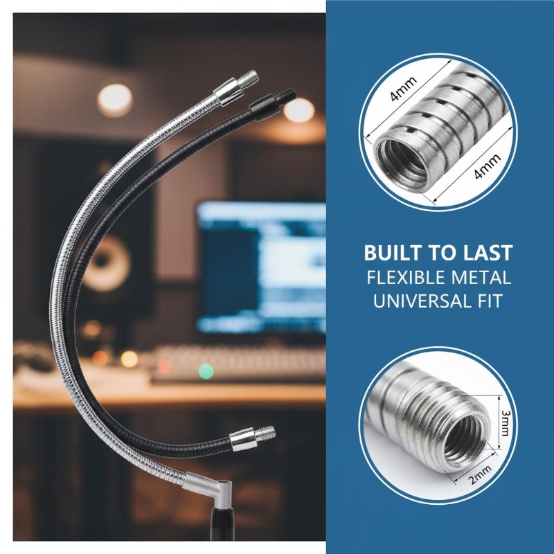 LED M4 Black Silver Microphone - огляд і ціна Drain Snake Flexible