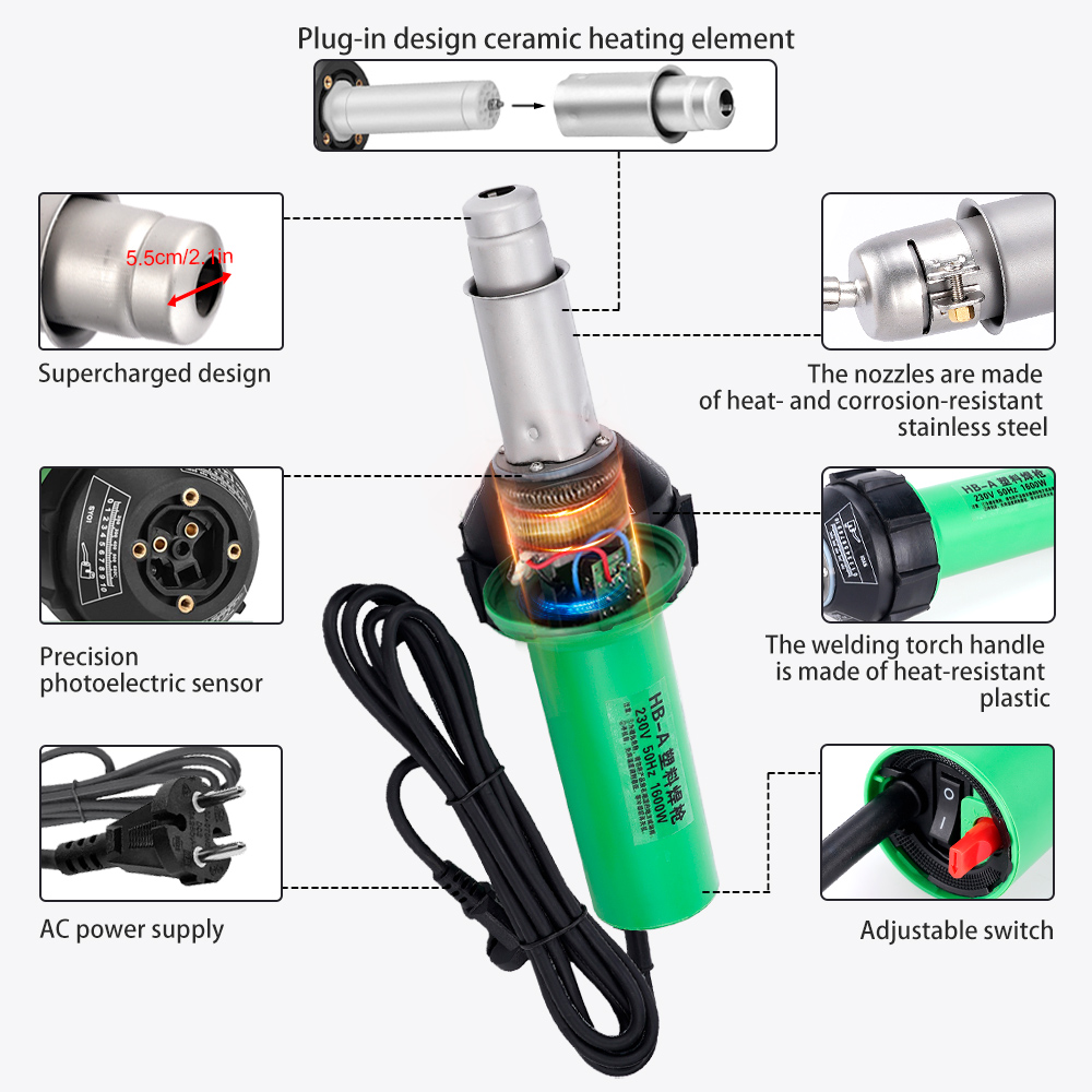 220V 1600W Plastic Welding Gun - огляд і ціна Pipe Freeze Spray