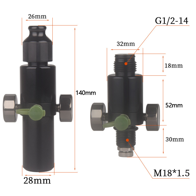 HPA Scuba M18*1.5 Pressure Reg - огляд і ціна Float Ball Valve