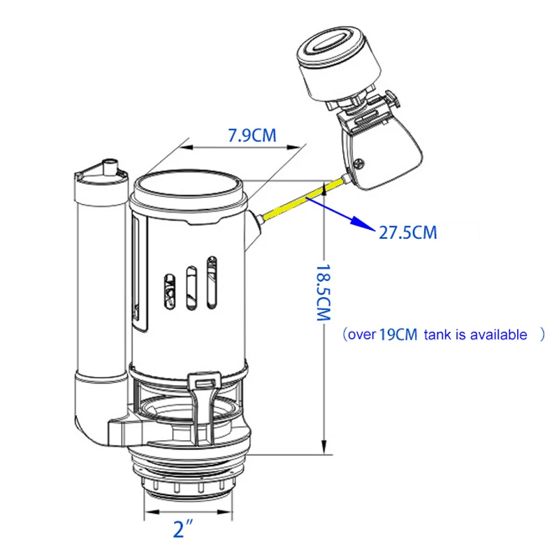 WETIPS Linear Control Toilet F - огляд і ціна Toilet Fill Valve