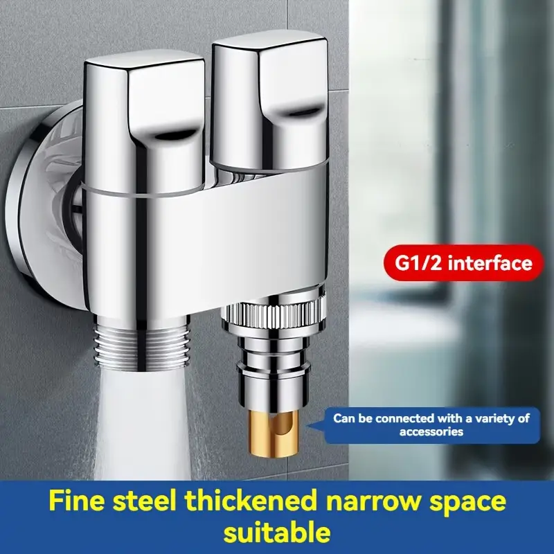 Stainless steel double outlet  - огляд і ціна Toilet Fill Valve