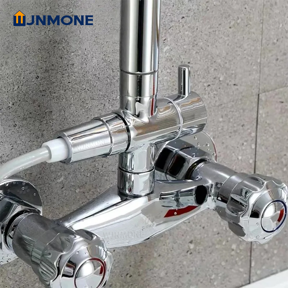 Black Silver 3 Way T-Adapter D - огляд і ціна Shower Valve Cartridge