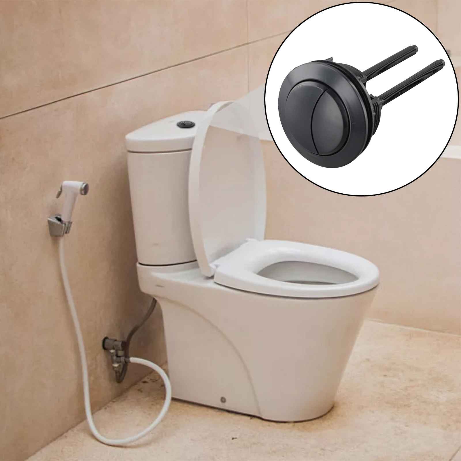 Black Toilet Flush Button 38mm - огляд і ціна Toilet Fill Valve