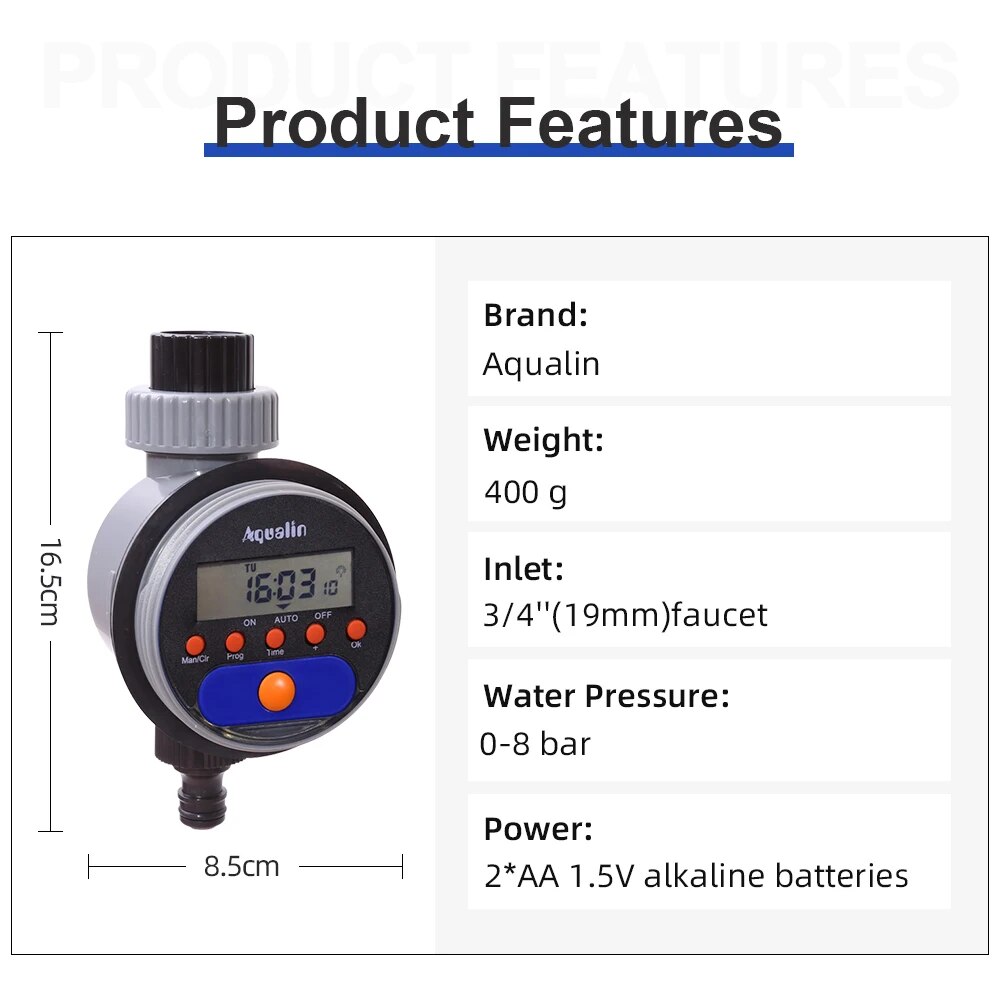 Automatic LCD Display Watering - огляд і ціна Float Ball Valve