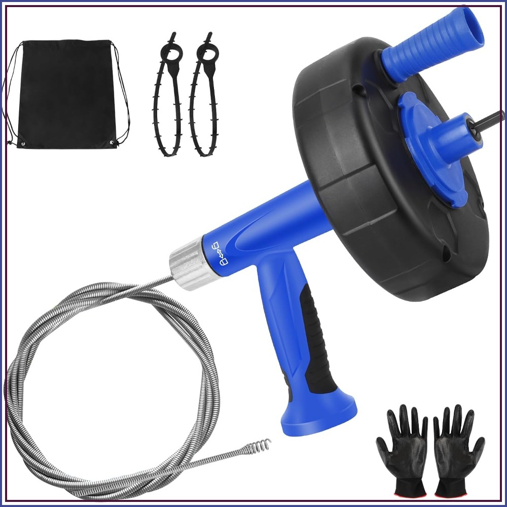 25FT Drain Snake with Drill Ad - огляд і ціна Drain Snake Flexible